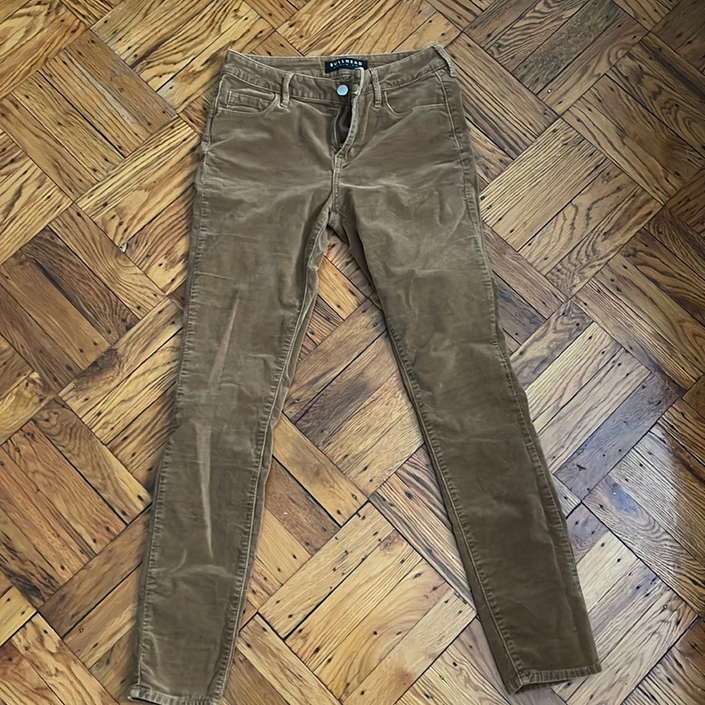 Brown Velvet Skinny Jean